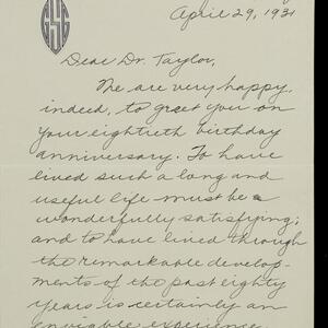 a page of handwritten text