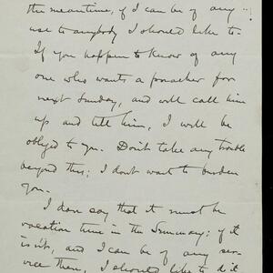 a page of handwritten text