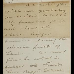 a page of handwritten text
