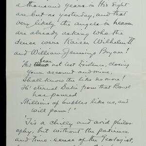 a page of handwritten text