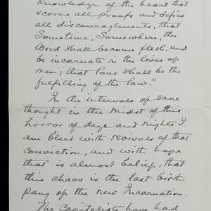 a page of handwritten text