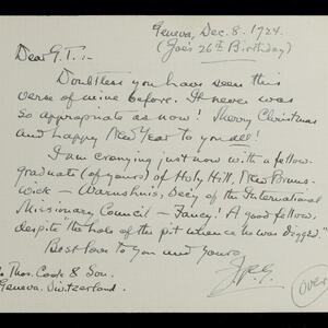 a page of handwritten text