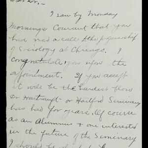a page of handwritten text