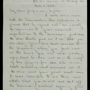 a page of handwritten text