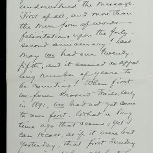 a page of handwritten text