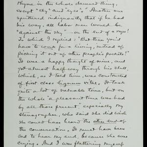 a page of handwritten text