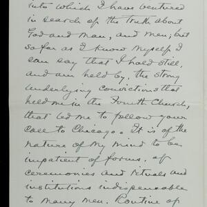 a page of handwritten text