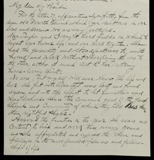 a page of handwritten text