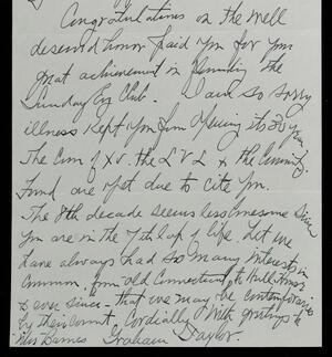 a page of handwritten text