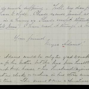a page of handwritten text