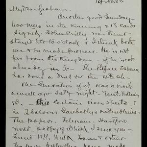 a page of handwritten text