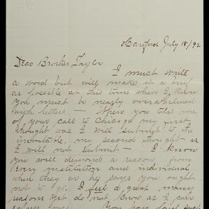 a page of handwritten text