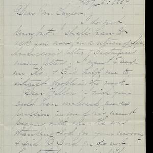 a page of handwritten text