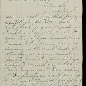 a page of handwritten text