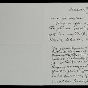 a page of handwritten text