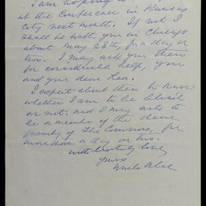 a page of handwritten text