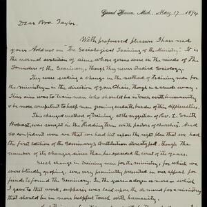 a page of handwritten text