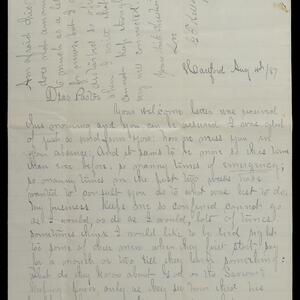 a page of handwritten text