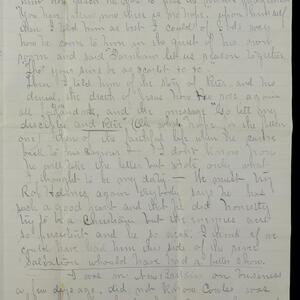 a page of handwritten text