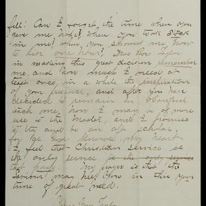 a page of handwritten text