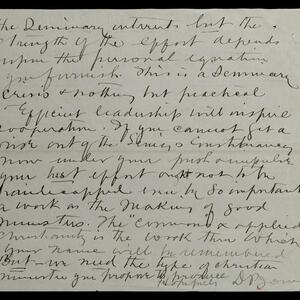 a page of handwritten text