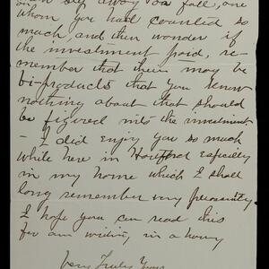 a page of handwritten text