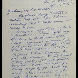 a page of handwritten text