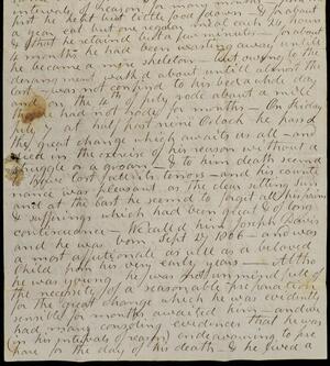 a page of handwritten text