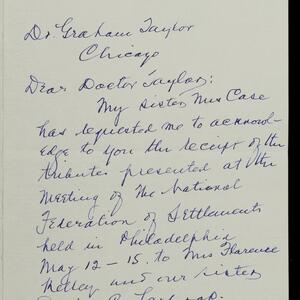 a page of handwritten text