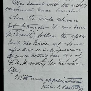 a page of handwritten text