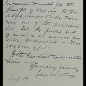 a page of handwritten text