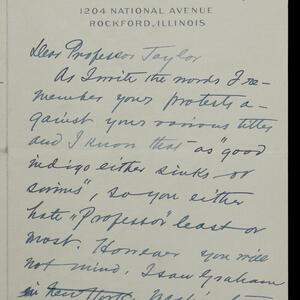 a page of handwritten text