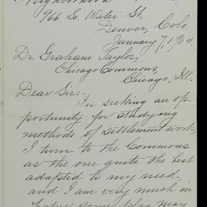 a page of handwritten text