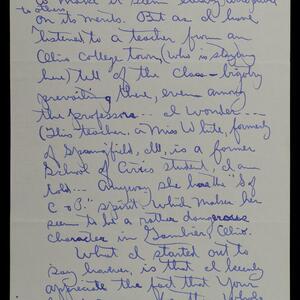 a page of handwritten text