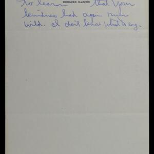 a page of handwritten text