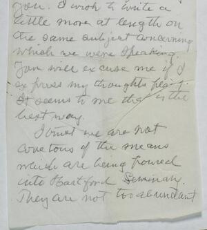 a page of handwritten text
