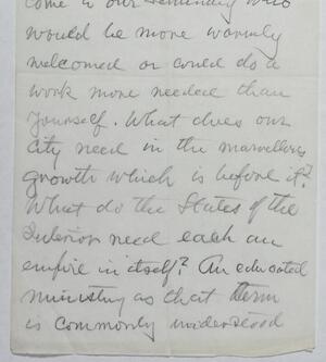 a page of handwritten text