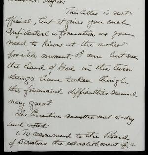 a page of handwritten text