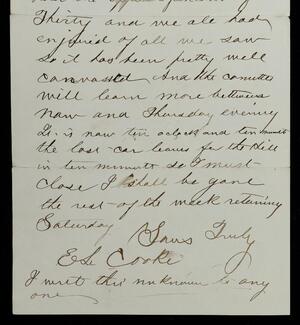 a page of handwritten text