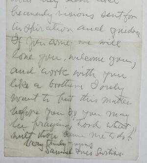 a page of handwritten text