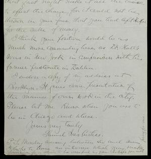 a page of handwritten text