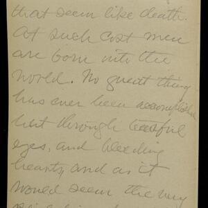 a page of handwritten text