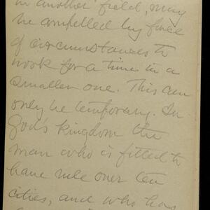 a page of handwritten text