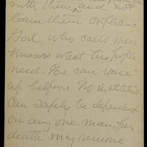 a page of handwritten text