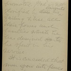 a page of handwritten text