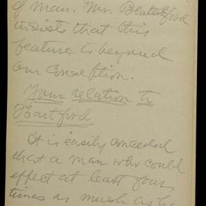 a page of handwritten text