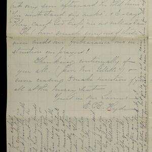 a page of handwritten text