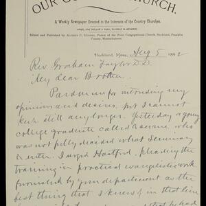 a page of handwritten text