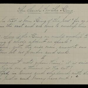 a page of handwritten text
