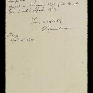 a page of handwritten text